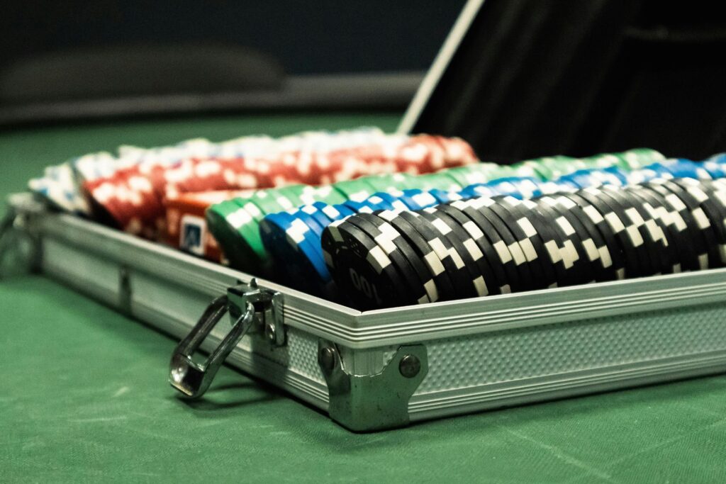Einsatz von Chips im Business Poker